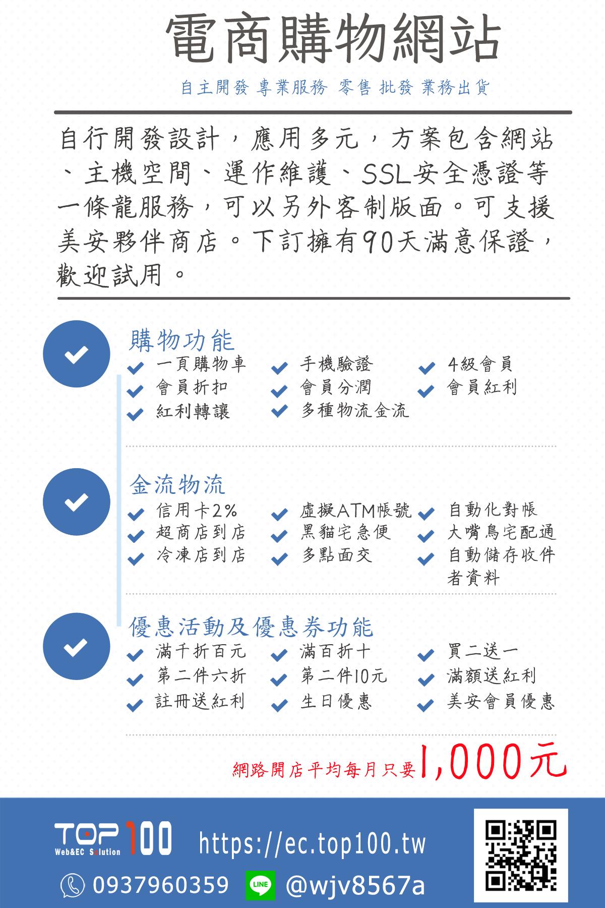 Top100專業電商網站